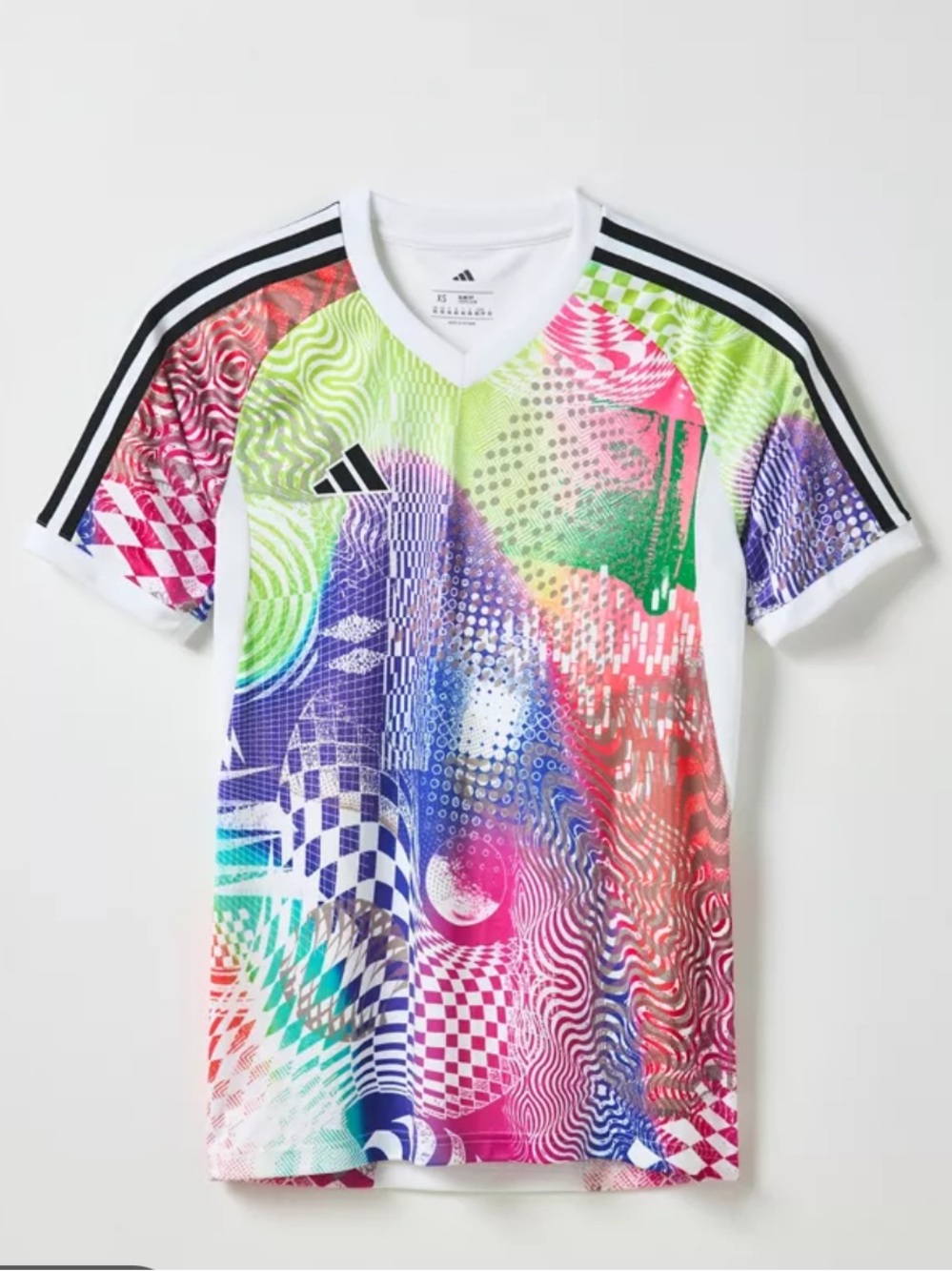 adidas Multicolor Psychedelic Print Jersey Tee